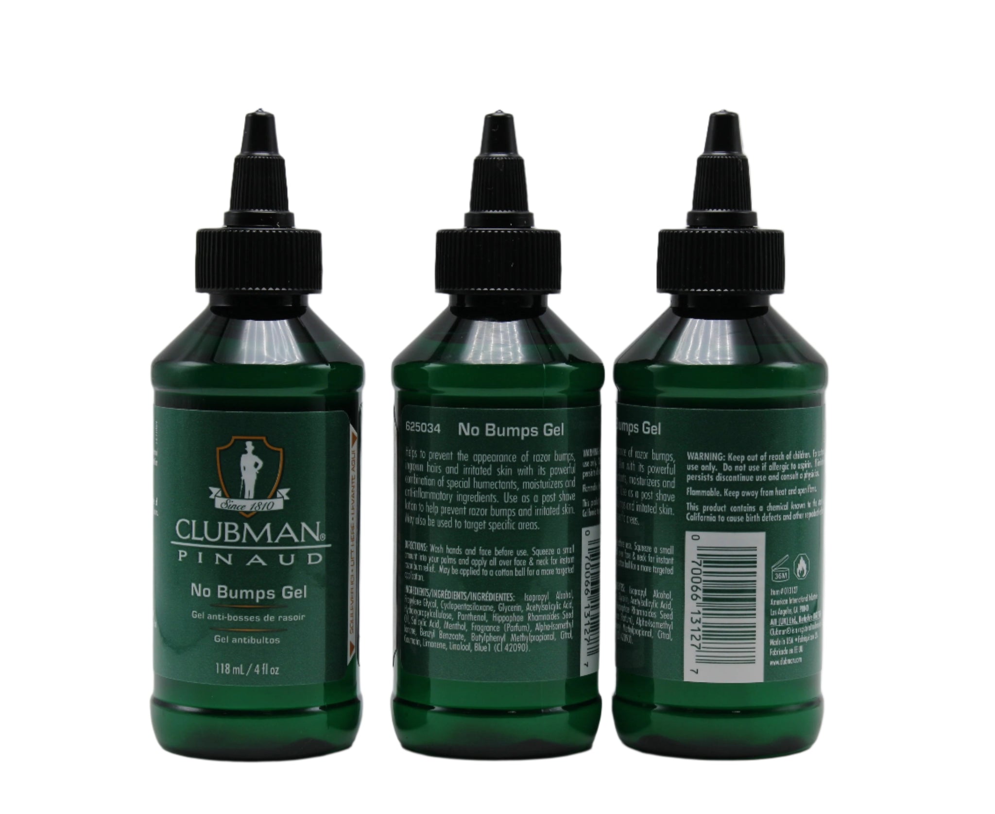 CLUBMAN NO BUMPS GEL 4 OZ