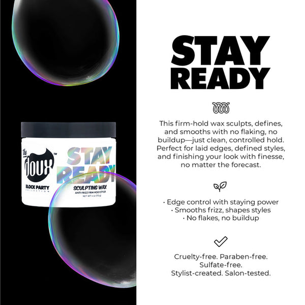 THE DOUX BLOCK PARTY STAY READY SCULPTING WAX 4OZ