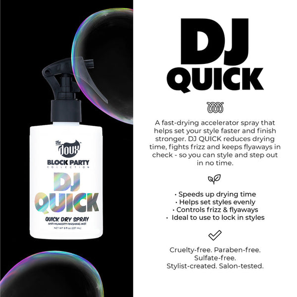 THE DOUX BLOCK PARTY DJ QUICK QUICK DRY SPRAY 8OZ