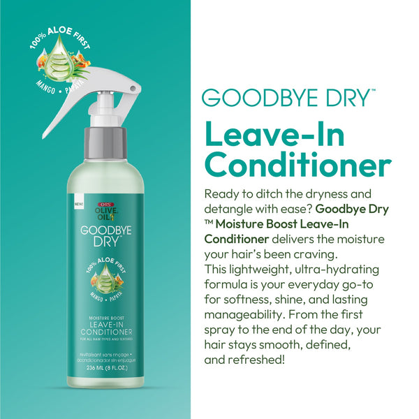 ORS GOODBYE DRY MOISTURE BOOST LEAVE IN CONDITIONER 8 OZ