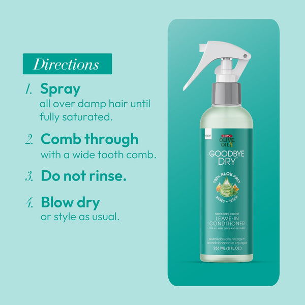ORS GOODBYE DRY MOISTURE BOOST LEAVE IN CONDITIONER 8 OZ