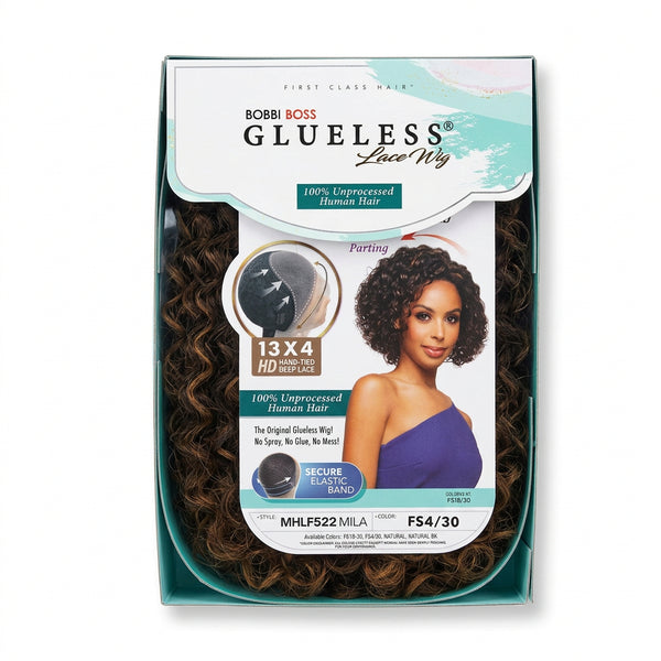 Bobbi Boss Glueless 13x4 Lace Wig Mila – 100% Human Hair