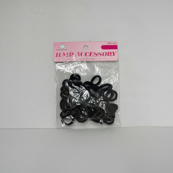 DREAM Small Thick Fabric Hair Ties - Black, 45 Count
