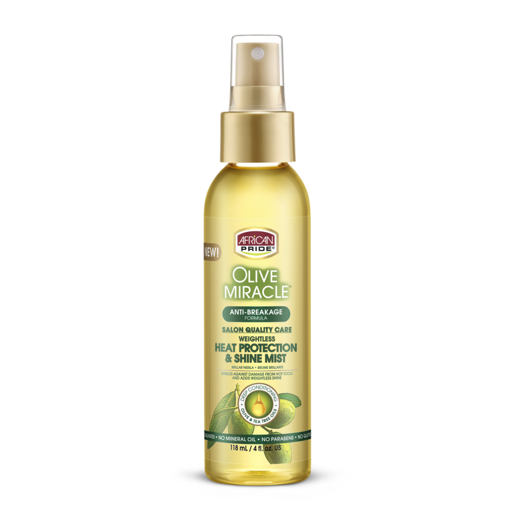 A/P OLIVE MIRACLE HEAT SHINE MIST 4 OZ