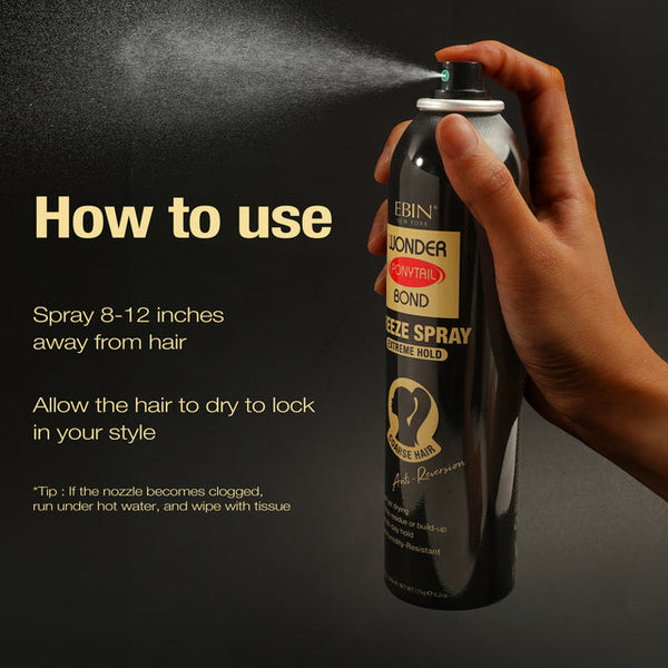 WONDER PONYTAIL BOND SPRAY EXTREME HOLD 245 ML (WBPX245)