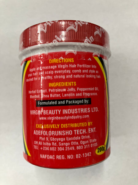 VIRGIN HAIR FERTILIZER JAR 200g