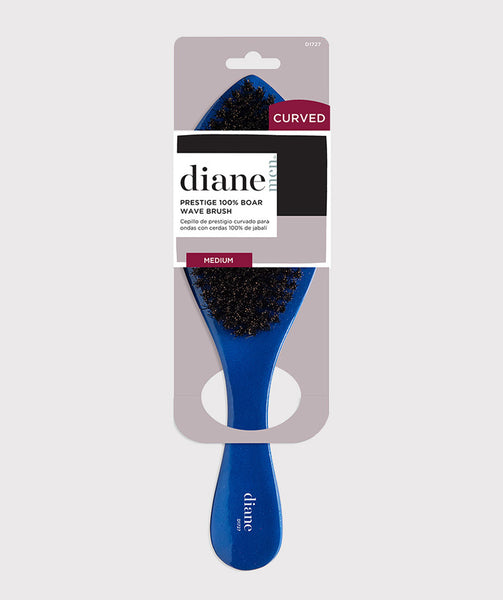 Diane 100% Medium Boar Curved Military/ Wave Brush