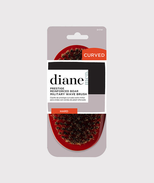 Diane Hard Reinforced Boar Curved Military/ Wave Brush