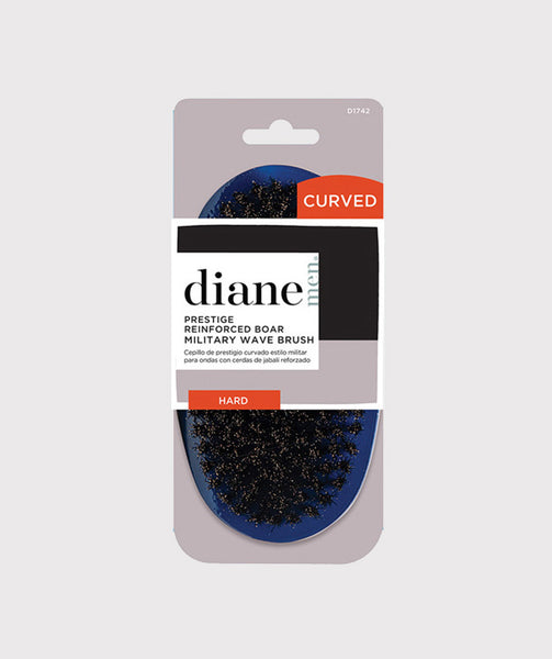 Diane Reinforced Hard Boar Curved Wave/ Military Brush