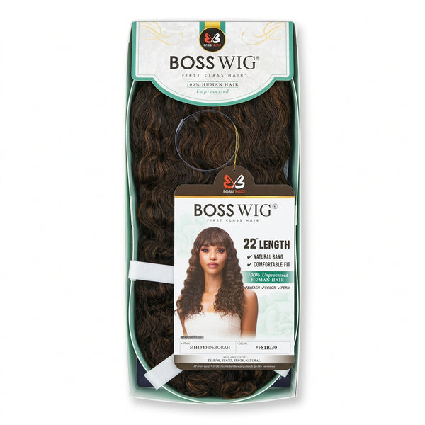 Bobbi Boss Boss Wig MH340 Deborah - 22" Human Hair Wig