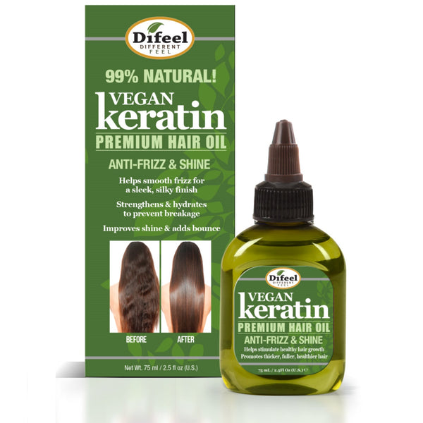 Difeel Vegan Keratin - Anti Frizz & Shine 2.5 oz.