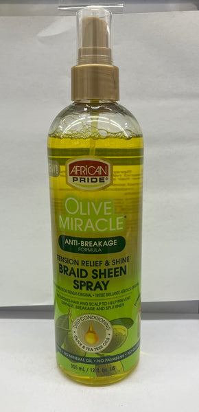 A/P OLIVE MIRACLE BRAID SHEEN SPRAY