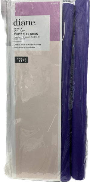 DIANE TWIST-FLEX RODS 10" LONG 10 PACK