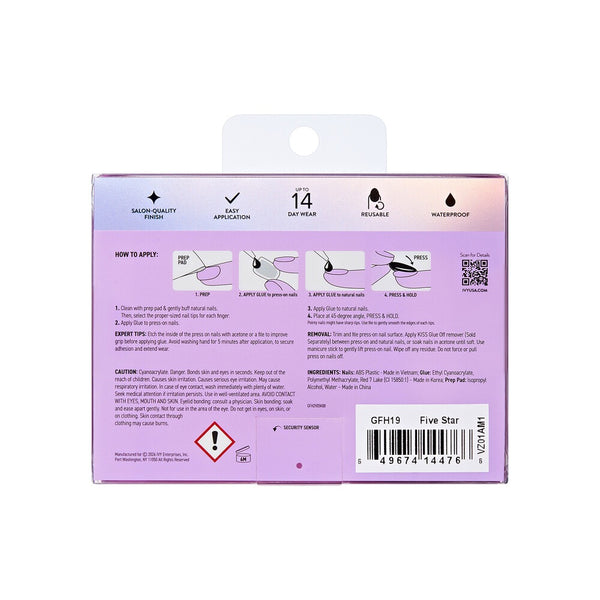 GF HANDMADE NAILS FIVE STAR - GFH19