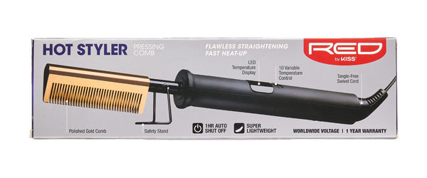 RED HOT STYLER PRESSING COMB