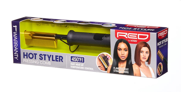 RED HOT STYLER PRESSING COMB