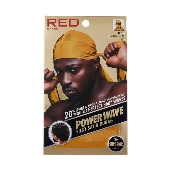 RED POWER SILKY SATIN DURAG