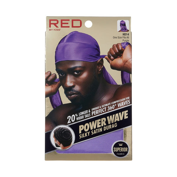 RED POWER SILKY SATIN DURAG