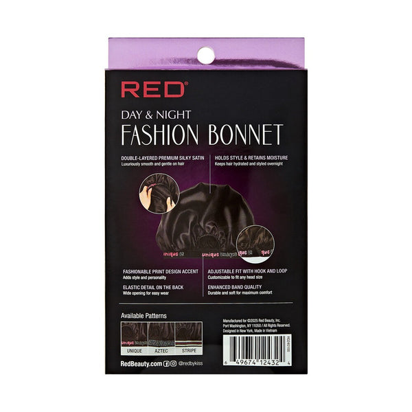 RED ADJUSTABLE FASHION XL BONNET