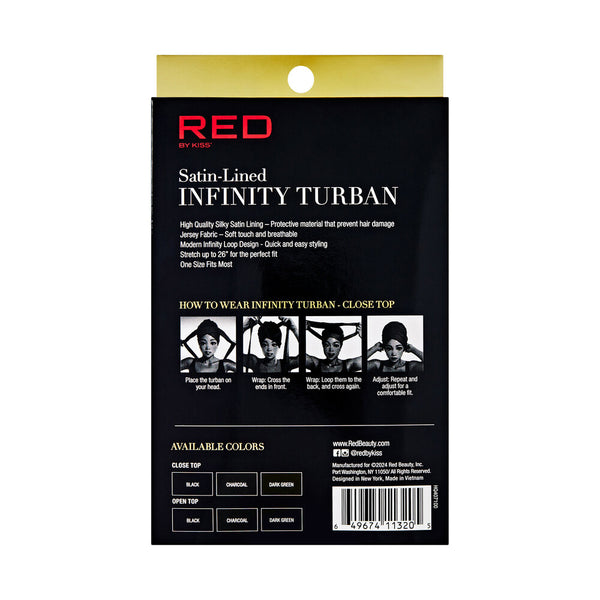RED INFINITY TURBAN