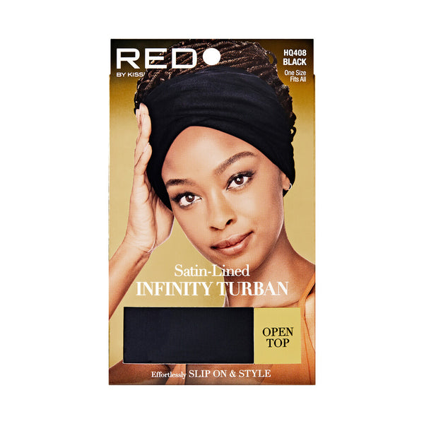 RED INFINITY TURBAN OPEN TOP