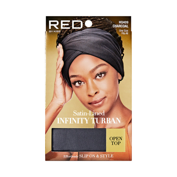 RED INFINITY TURBAN OPEN TOP
