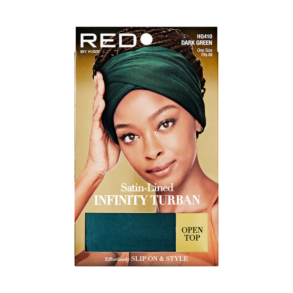 RED INFINITY TURBAN OPEN TOP