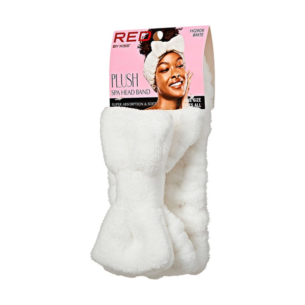RED PLUSH HEADBAND