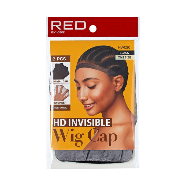 RED HD INV WIG CAP