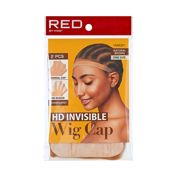 RED HD INV WIG CAP