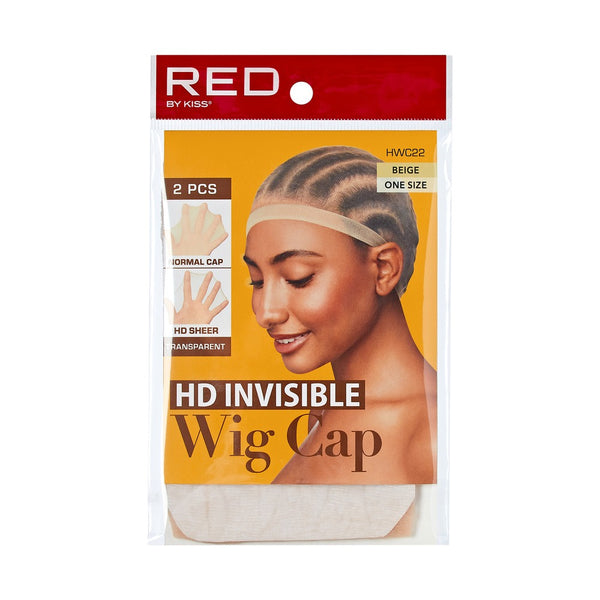 RED HD INV WIG CAP