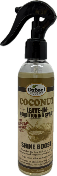 DIFEEL LEAVE IN SPRAY COCONUT 6 OZ