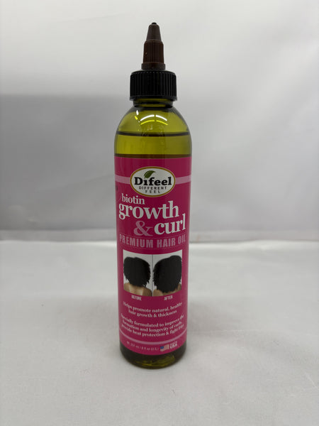 DIFEEL PERM HAIR OIL PINK BIOTIN 8OZ