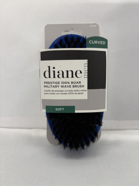 Diane 100% Soft Boar Curved Wave/Military Brush
