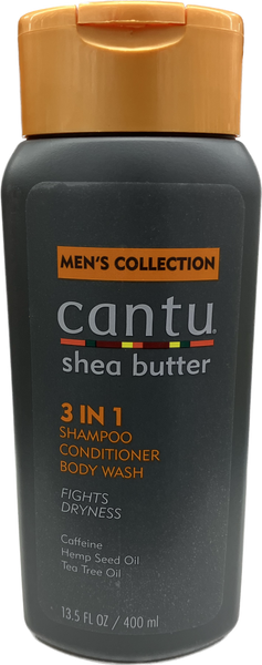 CANTU MEN 3IN1 SHAMPOO-CONDITIONER-BODY WASH