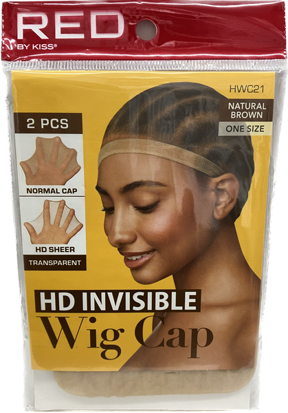 RED HD INV WIG CAP