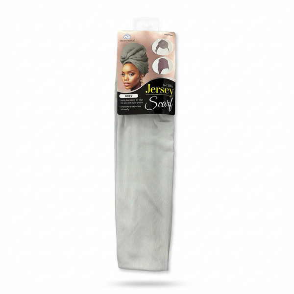 Dream World Jersey Head Wrap Scarf - Grey