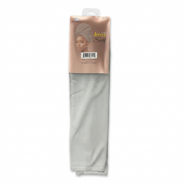 Dream World Jersey Head Wrap Scarf - Grey