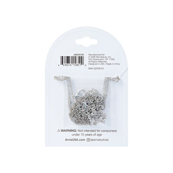 W.G 3 LAYERED CLOVER CHARM NECKLACE (JN235)