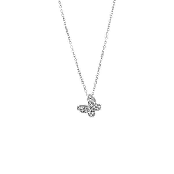 W.G 3 LAYERED BUTTERFLY PENDANT NECKLACE (JN236)