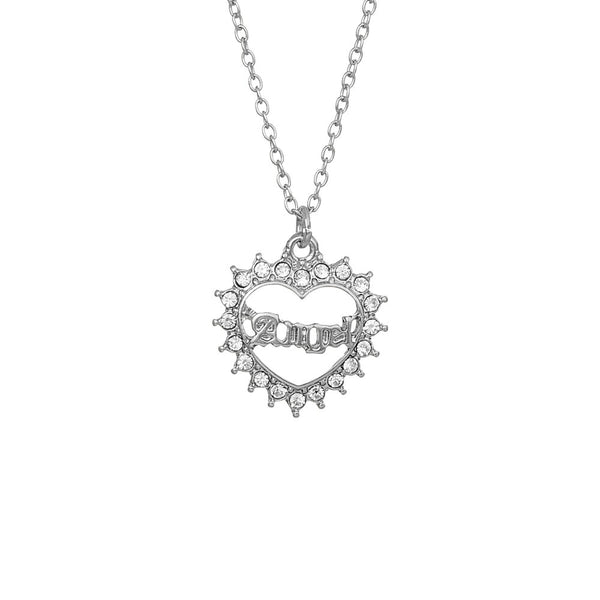 W.G 3 LAYERED HEART PENDANT NECKLACE (JN237)