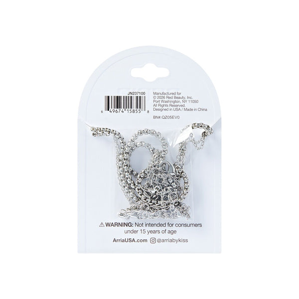 W.G 3 LAYERED HEART PENDANT NECKLACE (JN237)