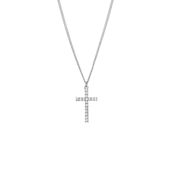 W.G 3 LAYERED CROSS PENDANT NECKLACE (JN238)