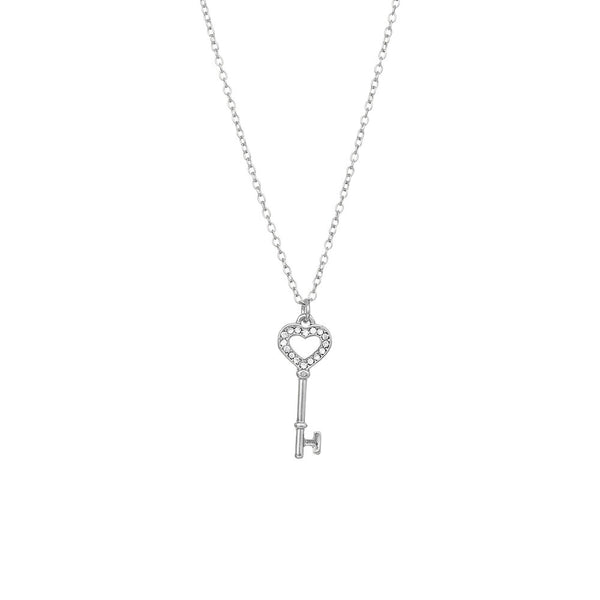 W.G 3 LAYERED LOCK AND KEY NECKLACE (JN240)