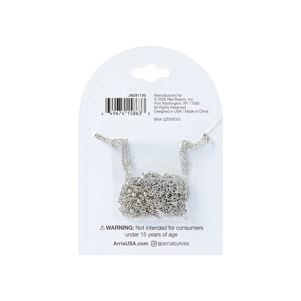 W.G 3 LAYERED HEART FLOWER NECKLACE (JN241)
