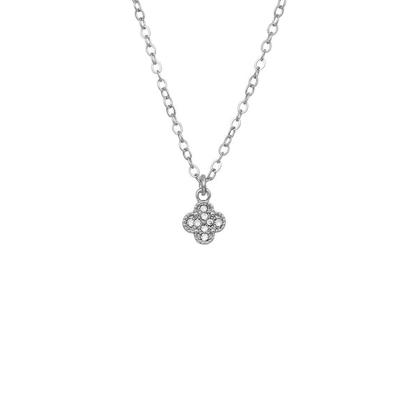 W.G 3 LAYERED CLEEF CHARM NECKLACE (JN242)