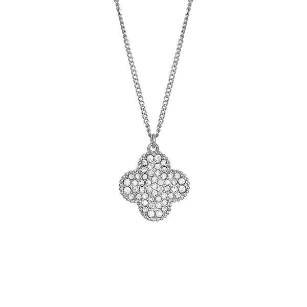 W.G 3 LAYERED CLEEF CHARM NECKLACE (JN242)