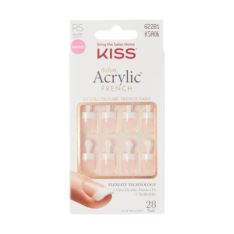 KISS SALON ACRYLIC FRENCH KIT - PET PEEVE - KSA06