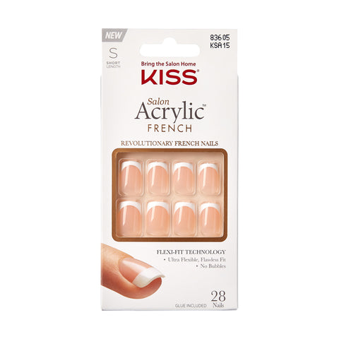 KISS SALON ACRYLIC FRENCH KIT- BONJOUR - KSA15