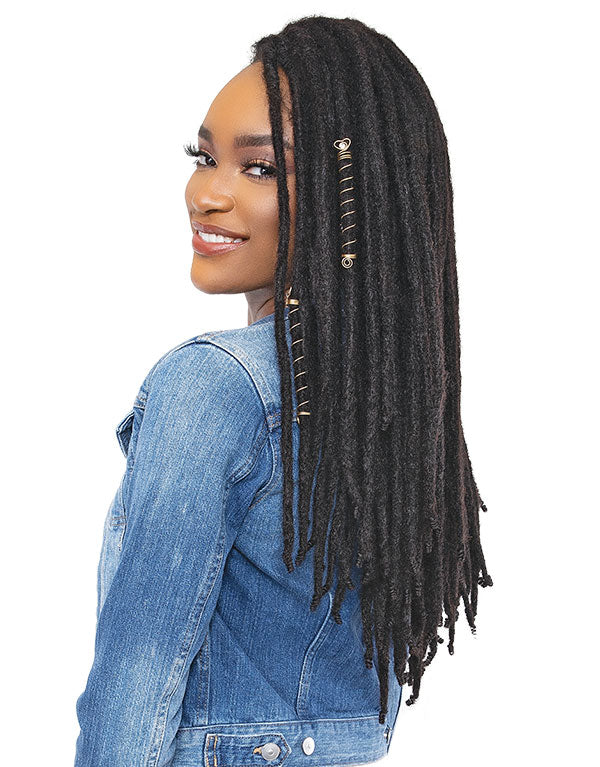 Janet Loc N Roll 100% Human Hair Locs 8"